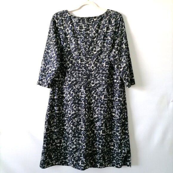 Kris Jenner Womens Black White 3/4 Sleeve Sequin Tunic Top Plus Size 1X - Picture 5 of 7